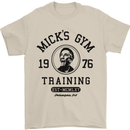 Micks Gym Training Boxing Boxer Box Mens T-Shirt Cotton Gildan Sand