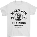 Micks Gym Training Boxing Boxer Box Mens T-Shirt Cotton Gildan White