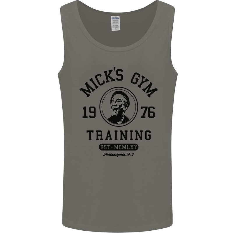 Micks Gym Training Boxing Boxer Box Mens Vest Tank Top Charcoal