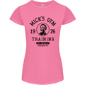 Micks Gym Training Boxing Boxer Box Womens Petite Cut T-Shirt Azalea
