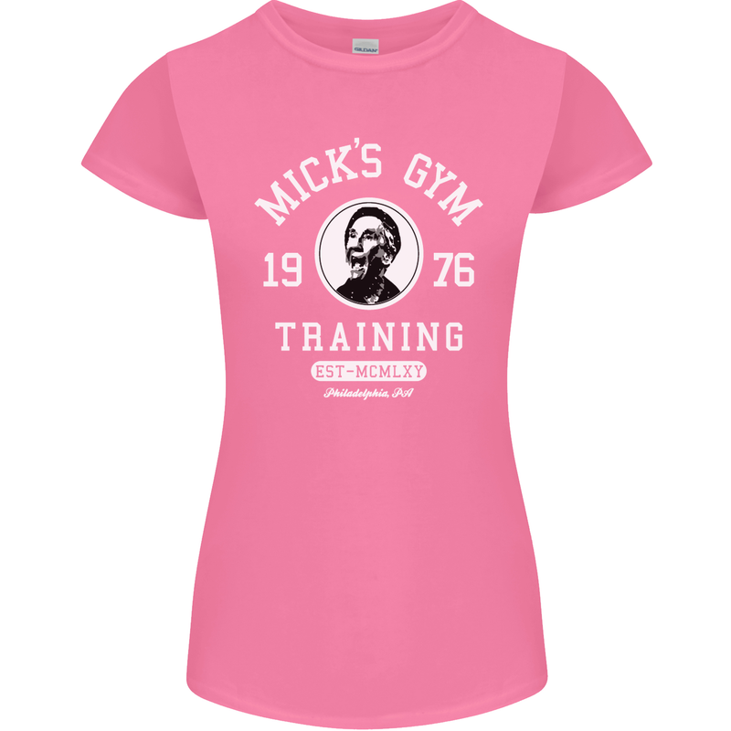 Micks Gym Training Boxing Boxer Box Womens Petite Cut T-Shirt Azalea
