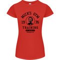 Micks Gym Training Boxing Boxer Box Womens Petite Cut T-Shirt Red