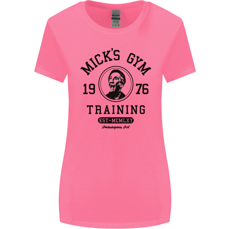 Micks Gym Training Boxing Boxer Box Womens Wider Cut T-Shirt Azalea