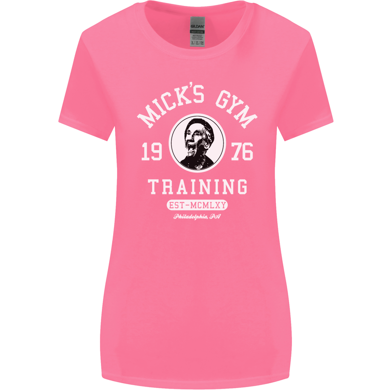 Micks Gym Training Boxing Boxer Box Womens Wider Cut T-Shirt Azalea