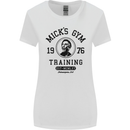 Micks Gym Training Boxing Boxer Box Womens Wider Cut T-Shirt White