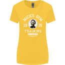 Micks Gym Training Boxing Boxer Box Womens Wider Cut T-Shirt Yellow