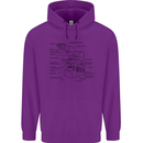 Microscope Biology Science Childrens Kids Hoodie Purple