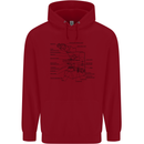 Microscope Biology Science Childrens Kids Hoodie Red
