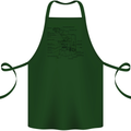 Microscope Biology Science Cotton Apron 100% Organic Forest Green