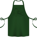 Microscope Biology Science Cotton Apron 100% Organic Forest Green