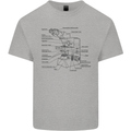 Microscope Biology Science Kids T-Shirt Childrens Sports Grey