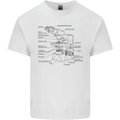 Microscope Biology Science Kids T-Shirt Childrens White