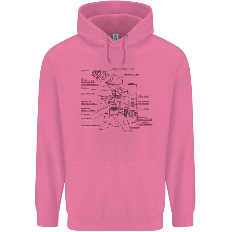 Microscope Biology Science Mens 80% Cotton Hoodie Azelea