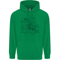 Microscope Biology Science Mens 80% Cotton Hoodie Irish Green