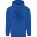 Microscope Biology Science Mens 80% Cotton Hoodie Royal Blue