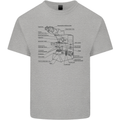 Microscope Biology Science Mens Cotton T-Shirt Tee Top Sports Grey