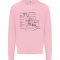 Microscope Biology Science Mens Sweatshirt Jumper Light Pink