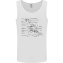 Microscope Biology Science Mens Vest Tank Top White