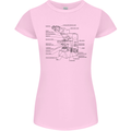 Microscope Biology Science Womens Petite Cut T-Shirt Light Pink