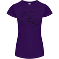Microscope Biology Science Womens Petite Cut T-Shirt Purple