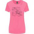 Microscope Biology Science Womens Wider Cut T-Shirt Azalea