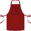 Microscope Original Sellfie Funny Biology Cotton Apron 100% Organic Maroon