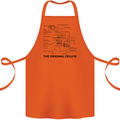 Microscope Original Sellfie Funny Biology Cotton Apron 100% Organic Orange