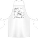 Microscope Original Sellfie Funny Biology Cotton Apron 100% Organic White