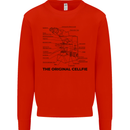 Microscope Original Sellfie Funny Biology Kids Sweatshirt Jumper Bright Red
