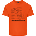 Microscope Original Sellfie Funny Biology Kids T-Shirt Childrens Orange