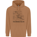 Microscope Original Sellfie Funny Biology Mens 80% Cotton Hoodie Caramel Latte