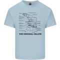 Microscope Original Sellfie Funny Biology Mens Cotton T-Shirt Tee Top Light Blue