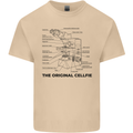 Microscope Original Sellfie Funny Biology Mens Cotton T-Shirt Tee Top Sand