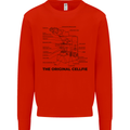 Microscope Original Sellfie Funny Biology Mens Sweatshirt Jumper Bright Red