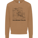 Microscope Original Sellfie Funny Biology Mens Sweatshirt Jumper Caramel Latte