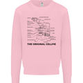 Microscope Original Sellfie Funny Biology Mens Sweatshirt Jumper Light Pink