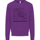 Microscope Original Sellfie Funny Biology Mens Sweatshirt Jumper Purple