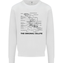 Microscope Original Sellfie Funny Biology Mens Sweatshirt Jumper White