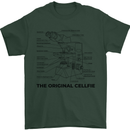 Microscope Original Sellfie Funny Biology Mens T-Shirt Cotton Gildan Forest Green