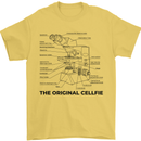 Microscope Original Sellfie Funny Biology Mens T-Shirt Cotton Gildan Yellow
