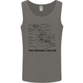 Microscope Original Sellfie Funny Biology Mens Vest Tank Top Charcoal