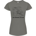 Microscope Original Sellfie Funny Biology Womens Petite Cut T-Shirt Charcoal