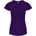 Microscope Original Sellfie Funny Biology Womens Petite Cut T-Shirt Purple