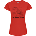 Microscope Original Sellfie Funny Biology Womens Petite Cut T-Shirt Red