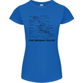Microscope Original Sellfie Funny Biology Womens Petite Cut T-Shirt Royal Blue