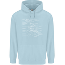 Microscope Science Biology Childrens Kids Hoodie Light Blue