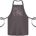 Microscope Science Biology Cotton Apron 100% Organic Dark Grey