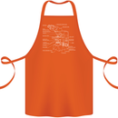 Microscope Science Biology Cotton Apron 100% Organic Orange