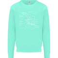 Microscope Science Biology Kids Sweatshirt Jumper Peppermint