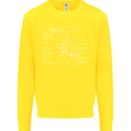 Microscope Science Biology Kids Sweatshirt Jumper Yellow
